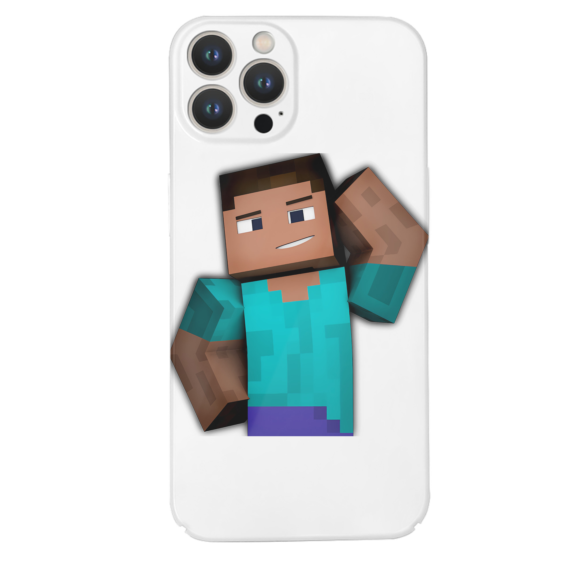 （画像用） マインクラフト ブロックの世界 Minecraft MC Block world 【iPhone 14シリーズ対応】ハードケース